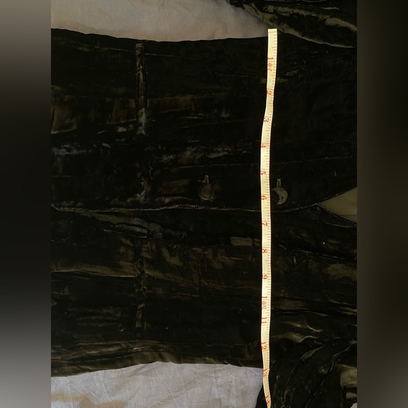 Lasserre Vintage black velvet viscose gothic blazer (S-M) - Picture 8 of 9